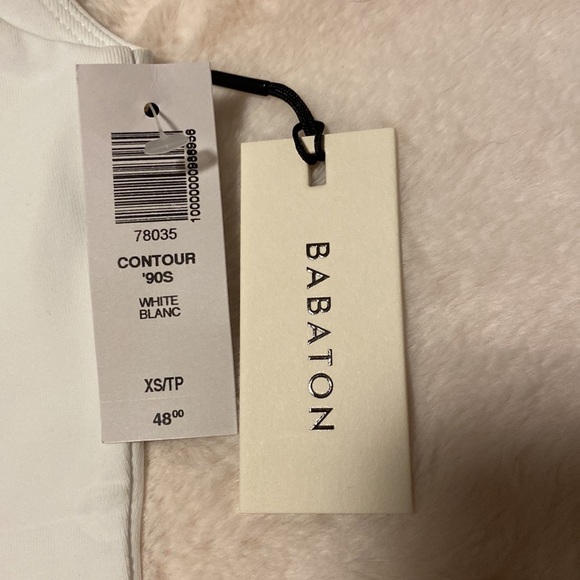 212. NWT Aritzia Body Contour white tank body suits in xs high neck - Picture 8 of 11